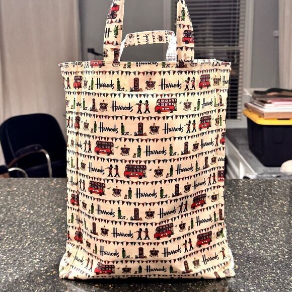 Harrods PVC Coated Tote Bag. - Picture 2 of 9